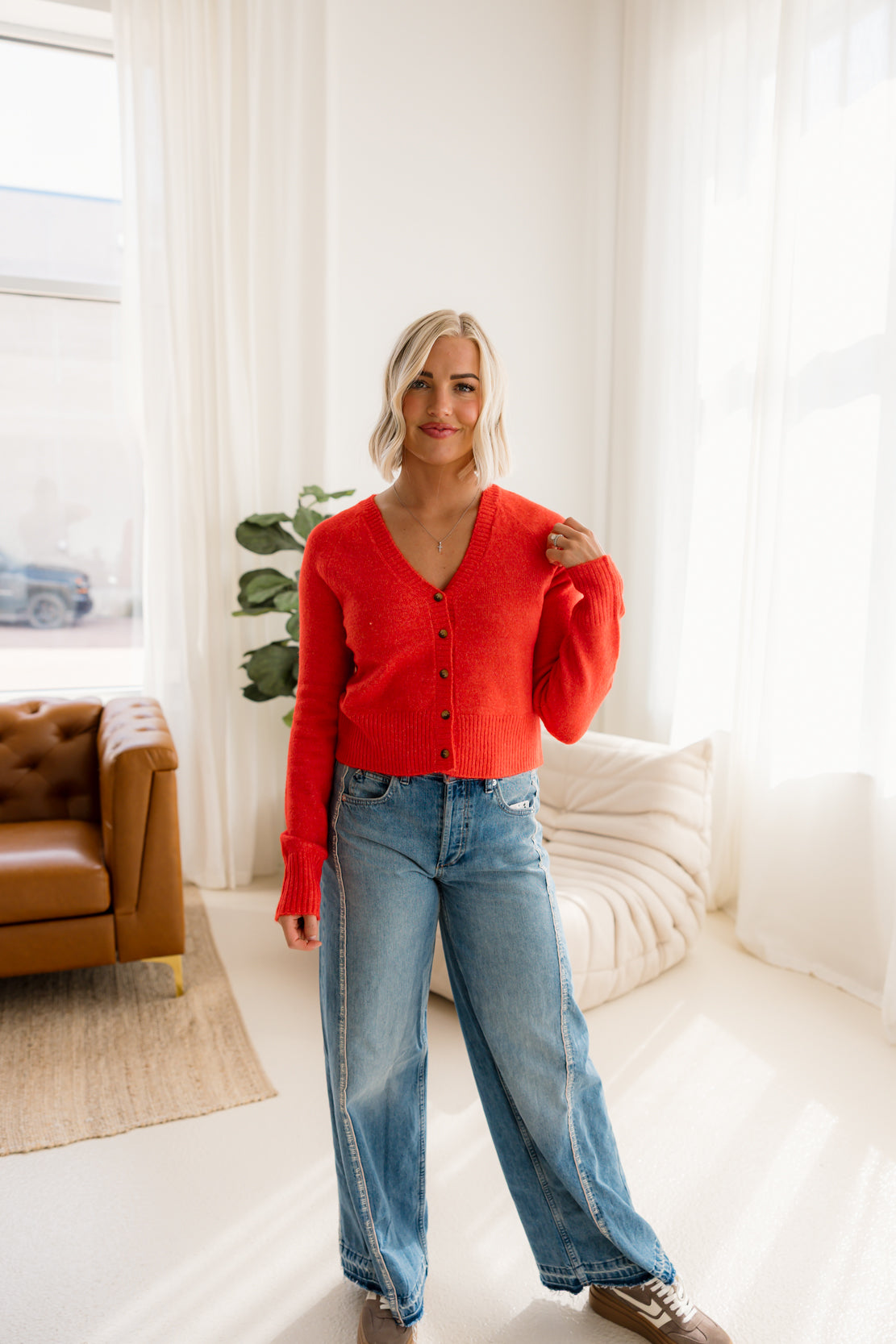 School Girl Cardigan | Cherry Pop Melange