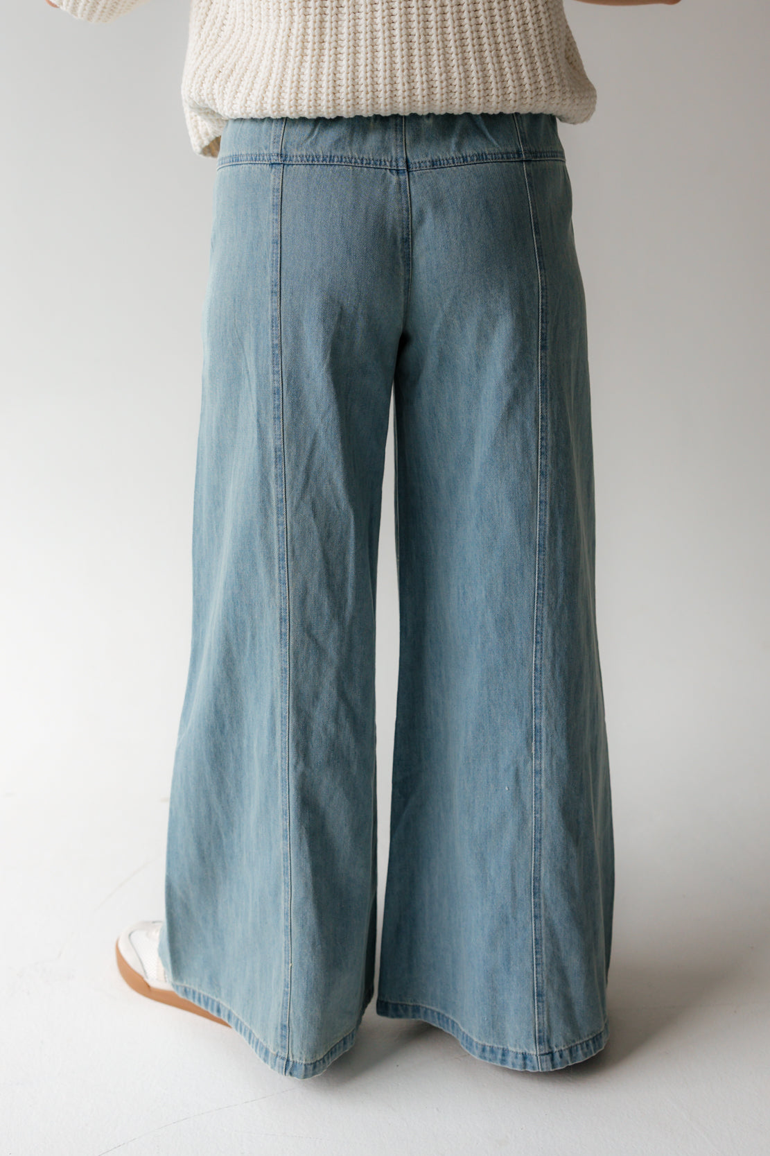 Gabby Wide Leg Pant | Denim