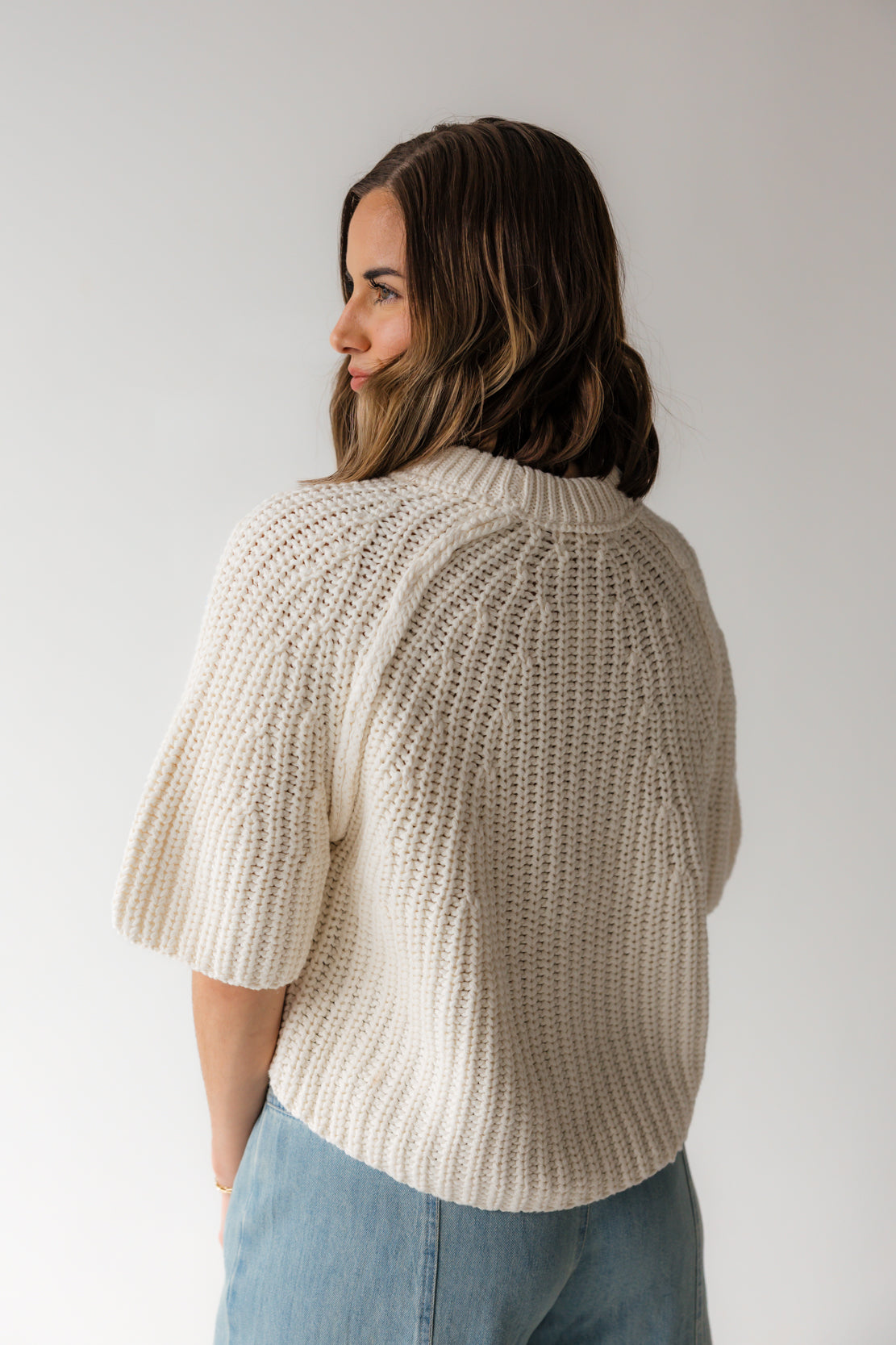 Amy Sweater Tee | Ivory