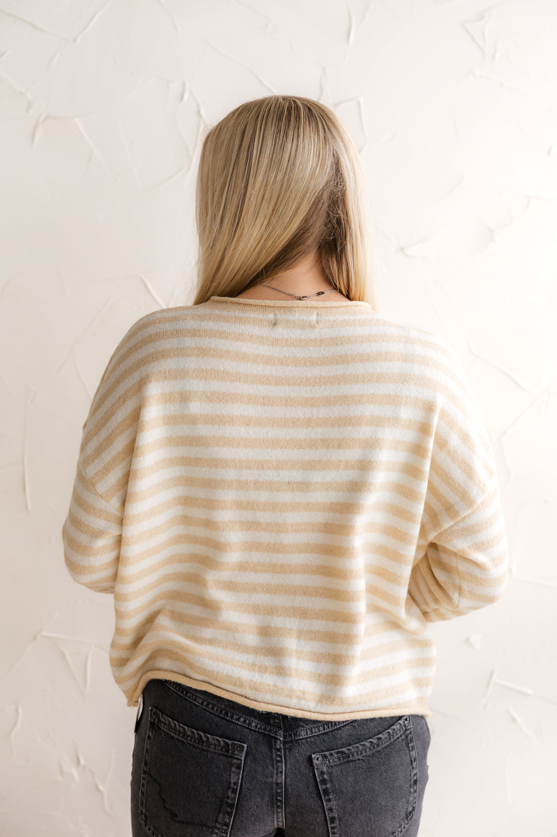 Miley Striped Cardigan | Natural