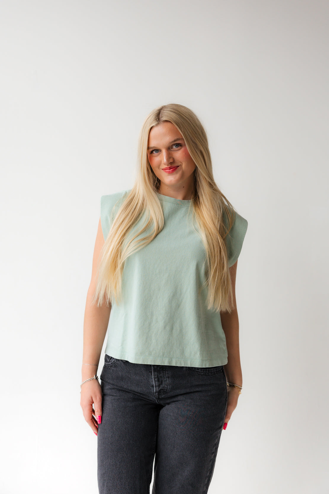 We The Free Better Muscle Tee | Cameo Green