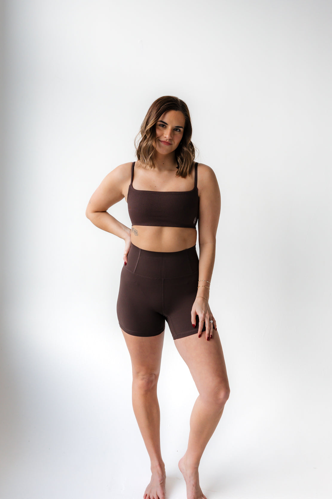 Tighten Up Mini Bra | Chocolate