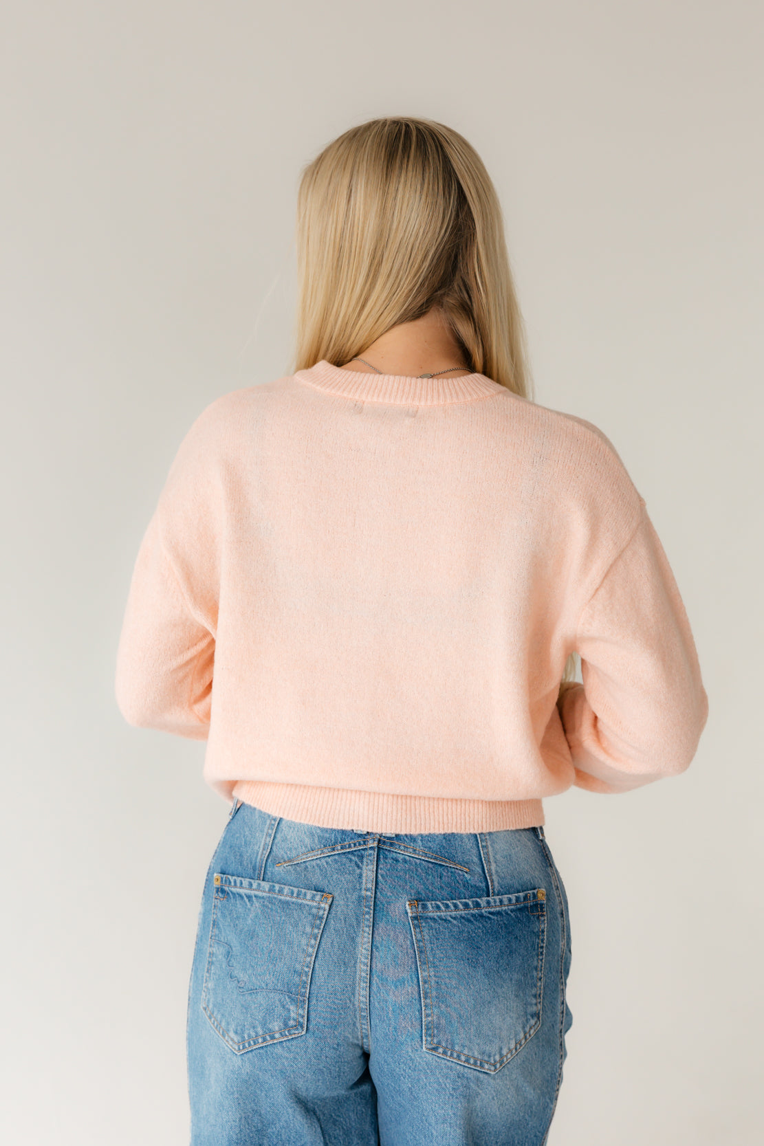 Kylie Button Down Cardigan | Light Pink