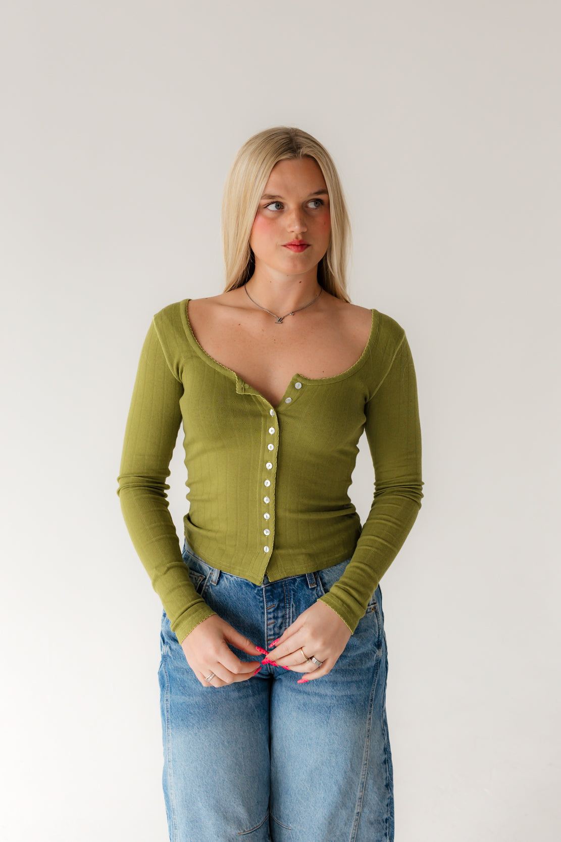 End Game Pointelle Long Sleeve | Fresh Sprouts