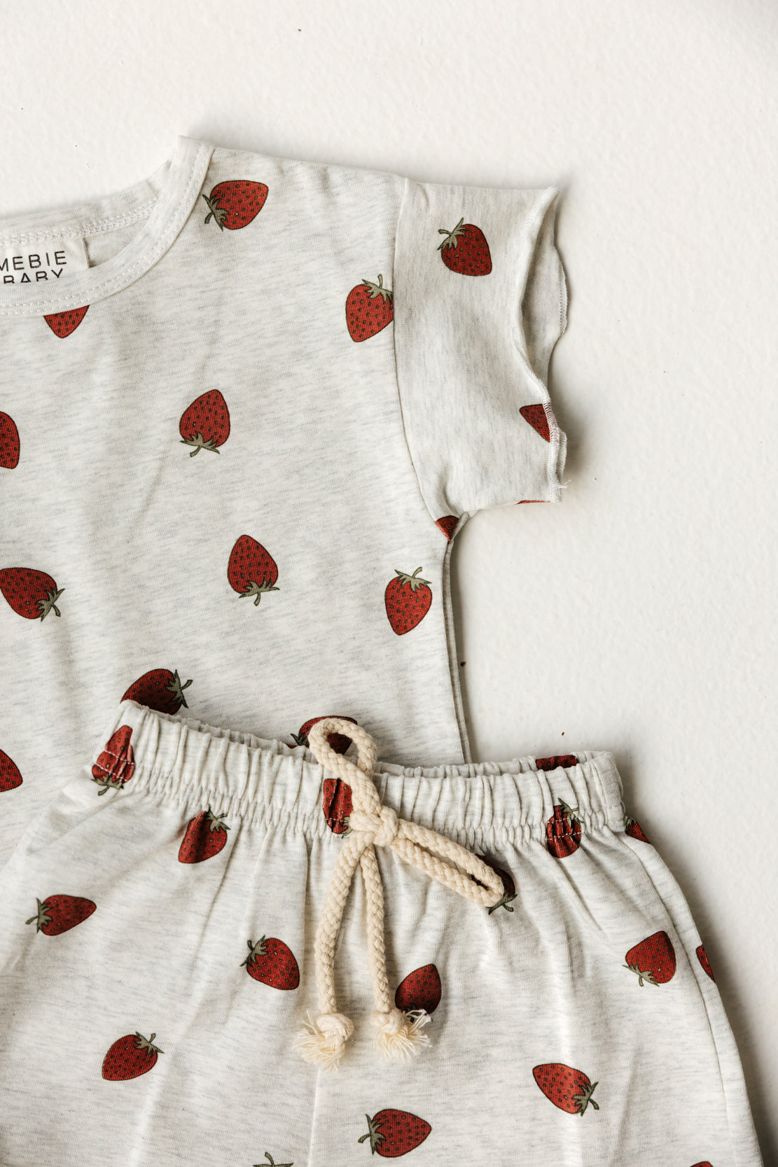 Mebie Baby Short Set | Strawberry