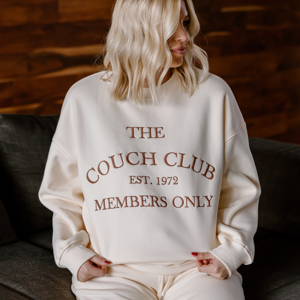 
                      
                        The Couch Club Sweatshirt | Cream
                      
                    