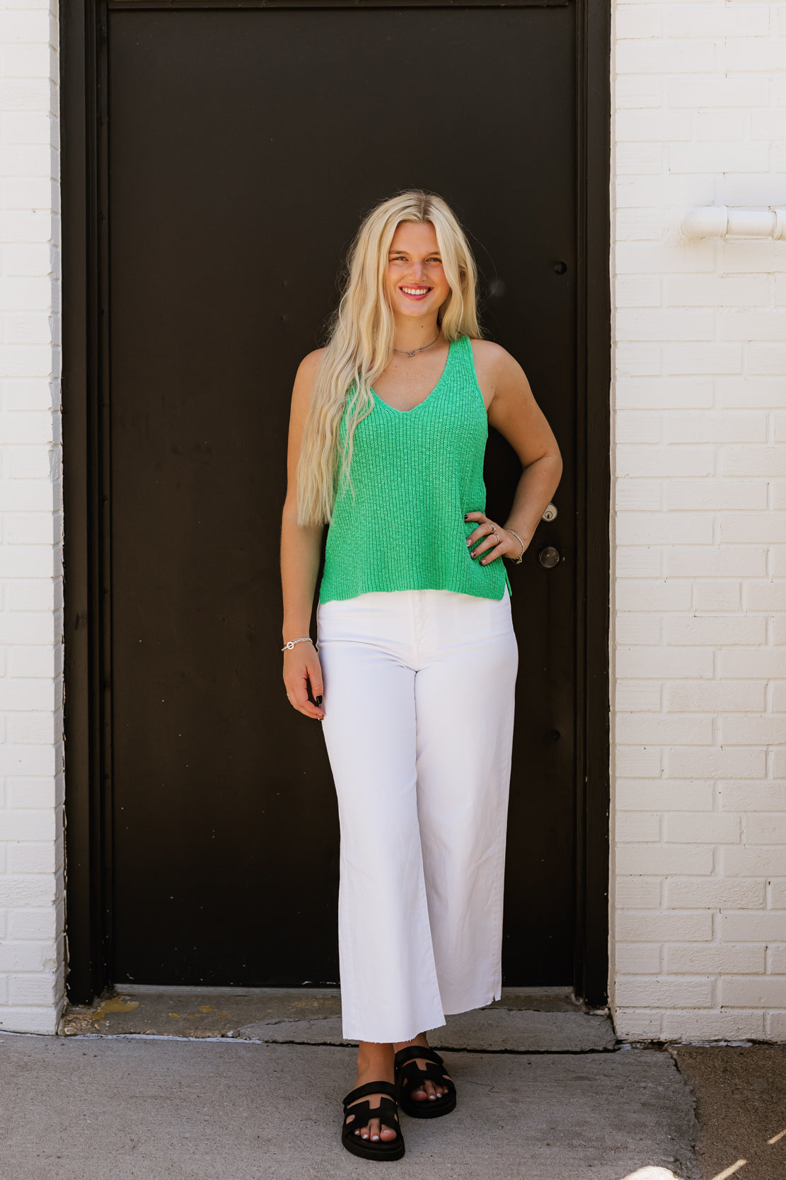 Chloe Sweater Tank | Green