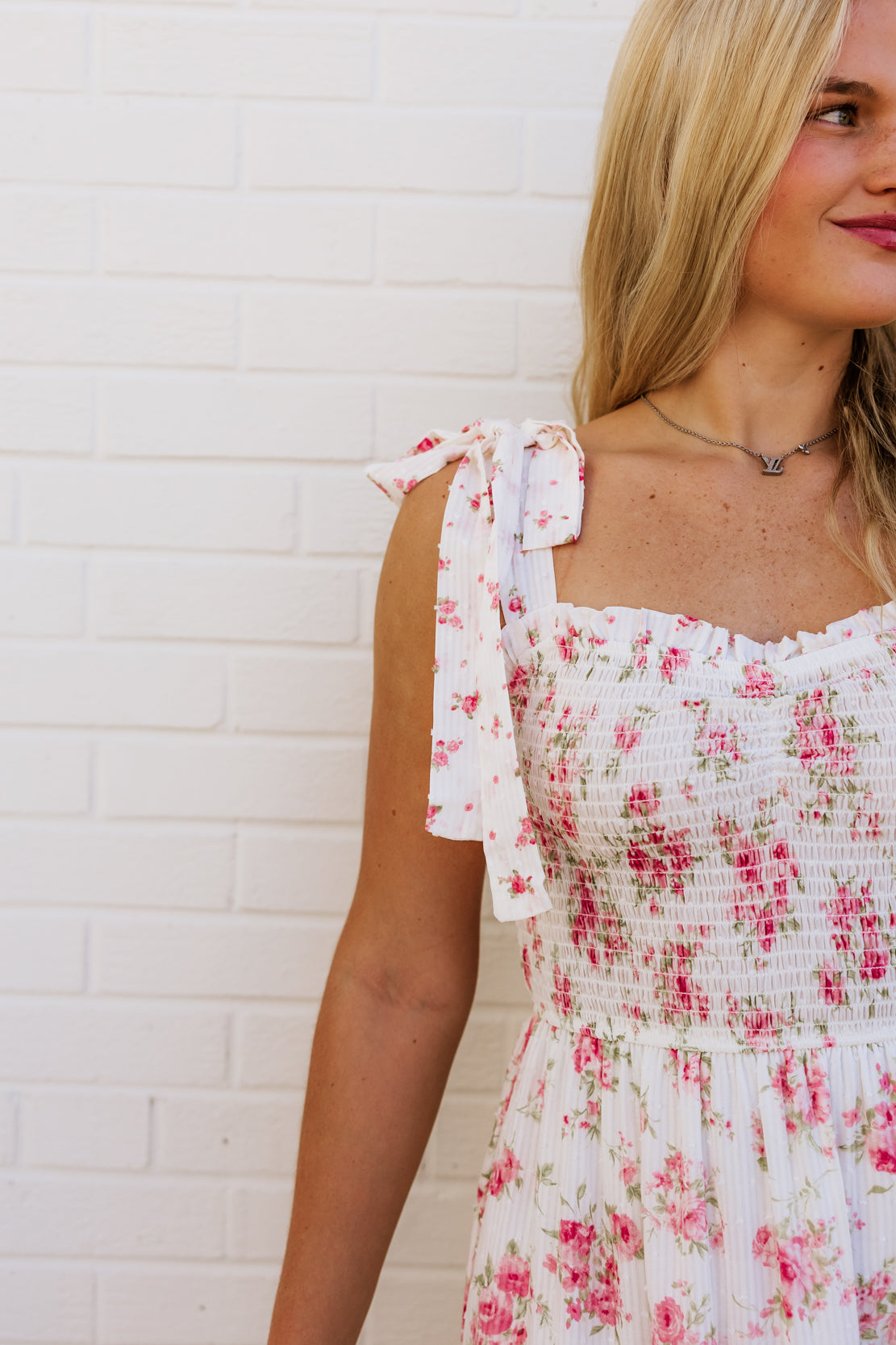 Penelope Floral Midi Dress | Pink Multi