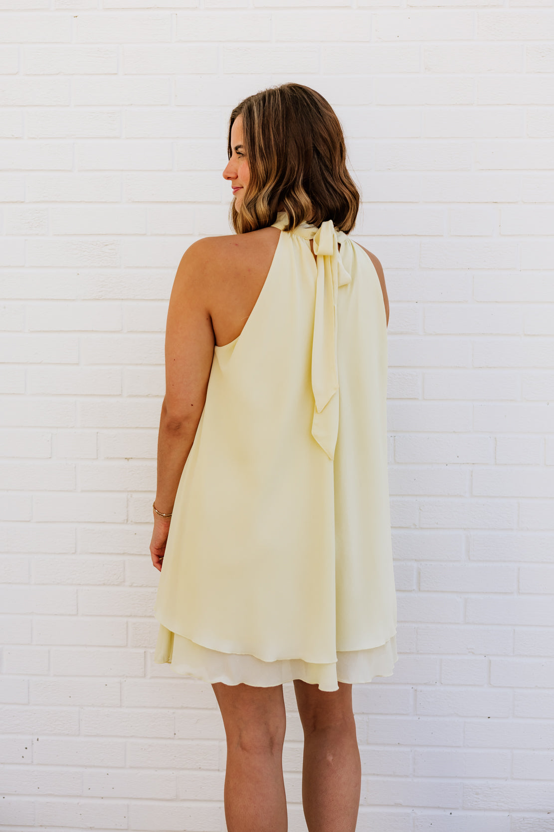 Stassi High Neck Mini Dress
