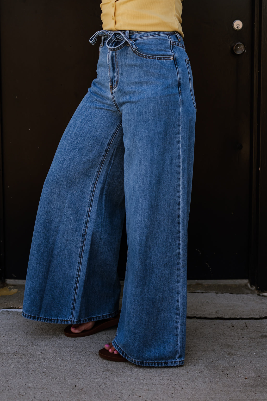 Romee Wide Leg Pant | Denim