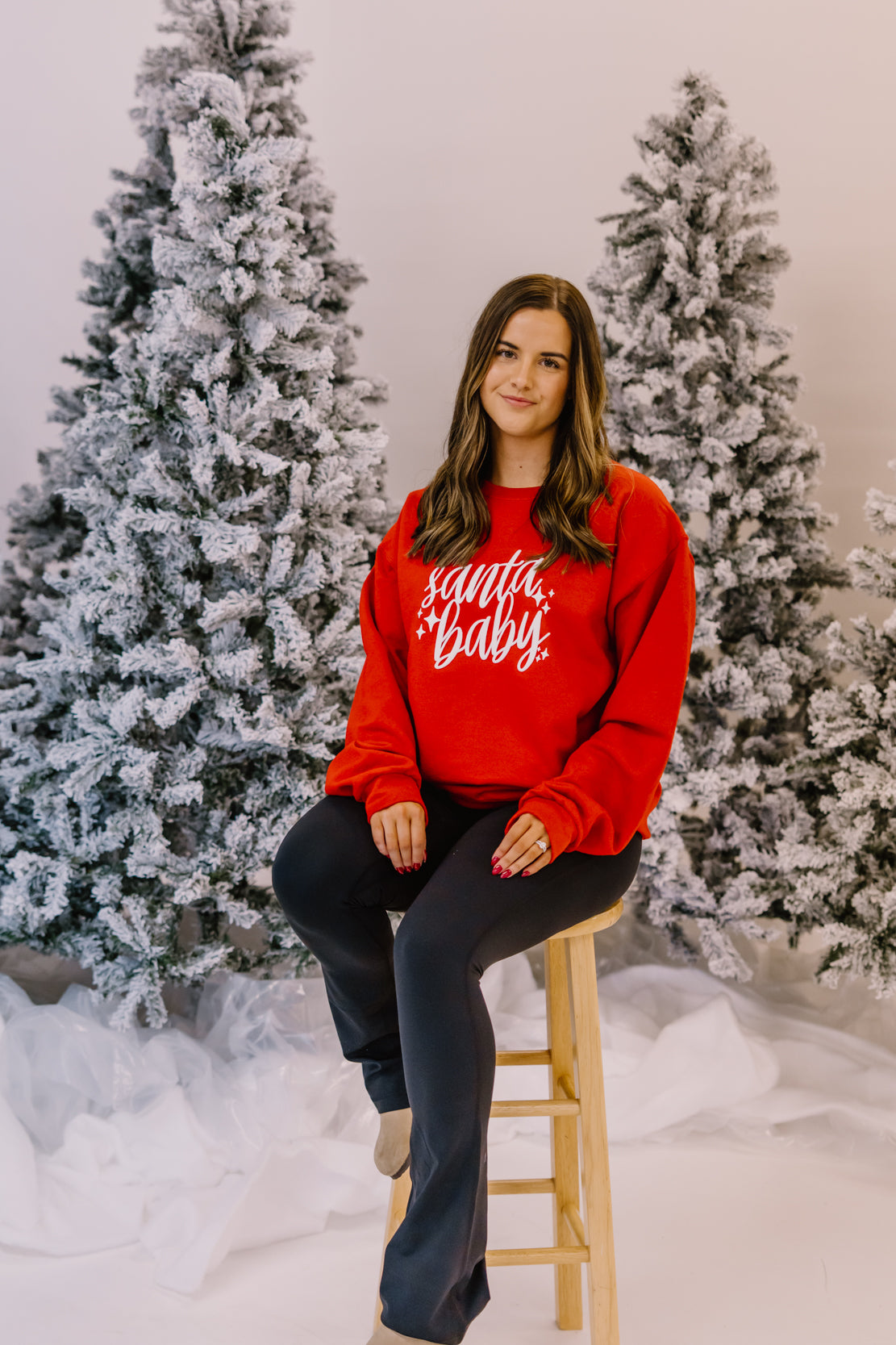 Santa Baby Crewneck | Red