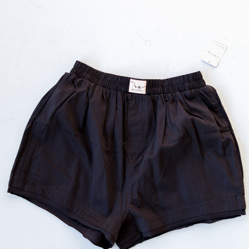 We The Free Day To Day Solid Boxers | Washed Black