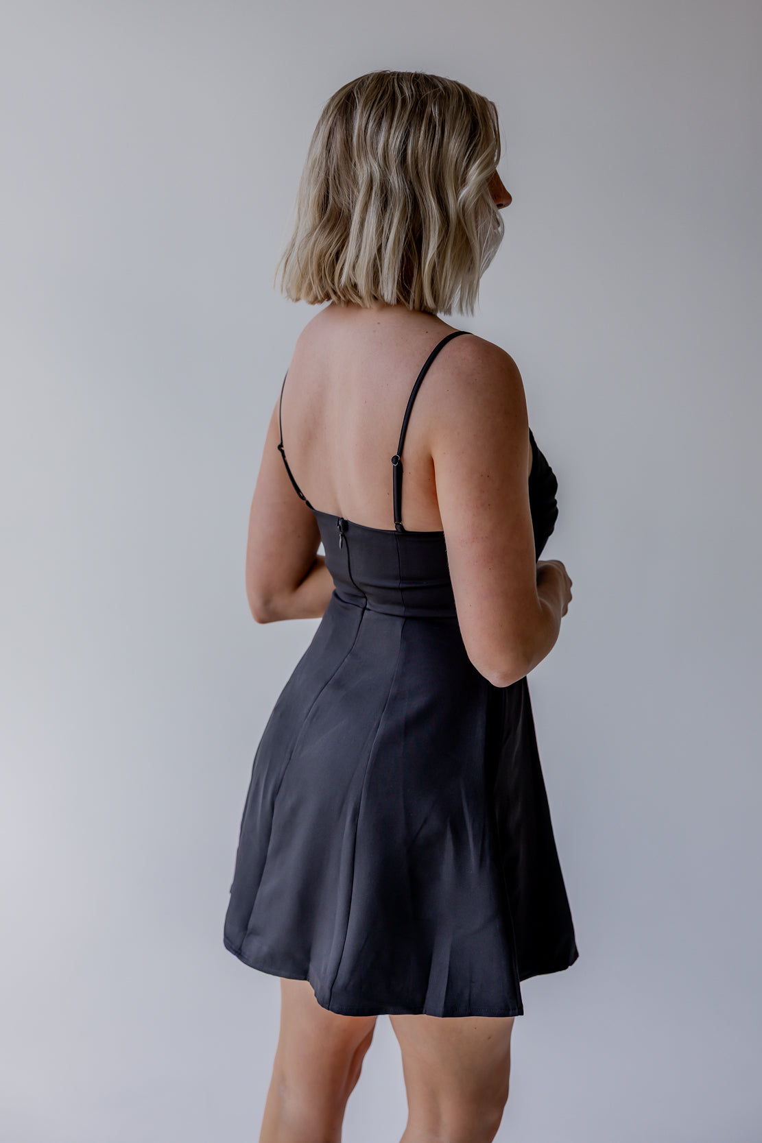 Evelyn Corset Mini Dress | Black