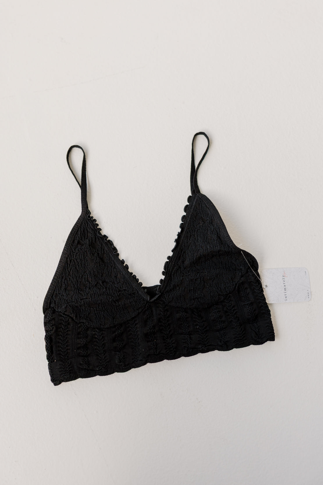 Heirloom Seamless Bralette | Black