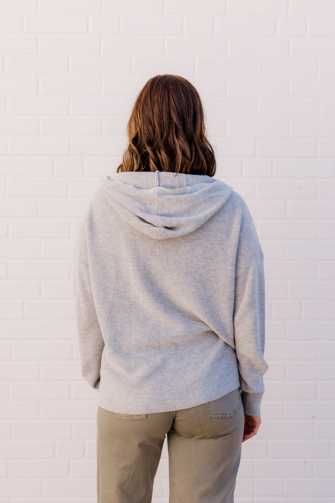 Charlie Knit Hoodie Sweater | Heather Grey