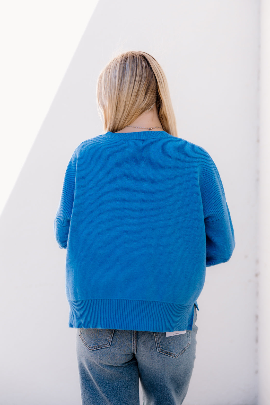 Hailey Drop Shoulder Sweater | Pacific