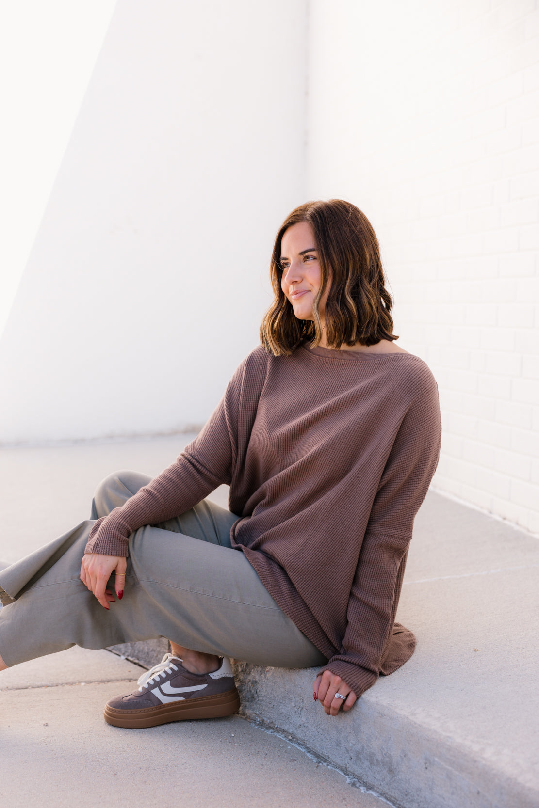 We The Free Latte Blues Solid Thermal | Leafless Tree
