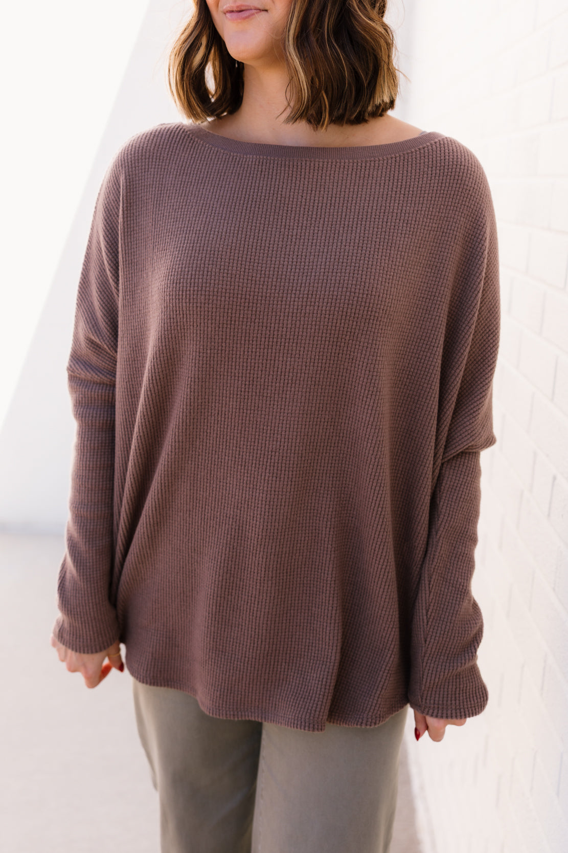 We The Free Latte Blues Solid Thermal | Leafless Tree