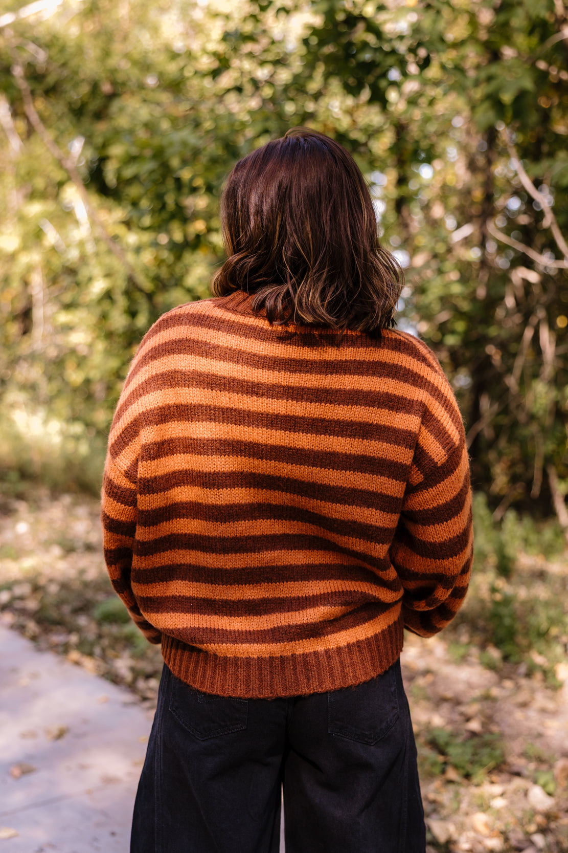 Keeley Striped Mock Neck Sweater | Sienna