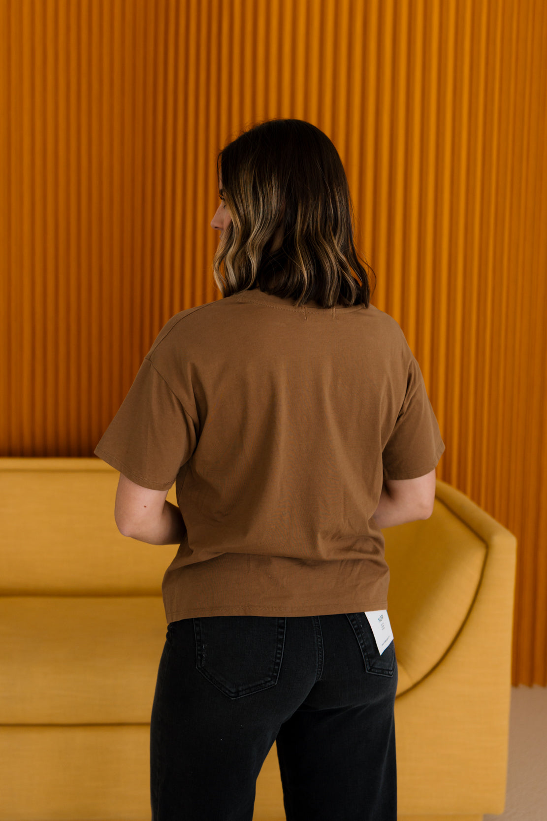 Malia Oversized Tee | Bronze Brown