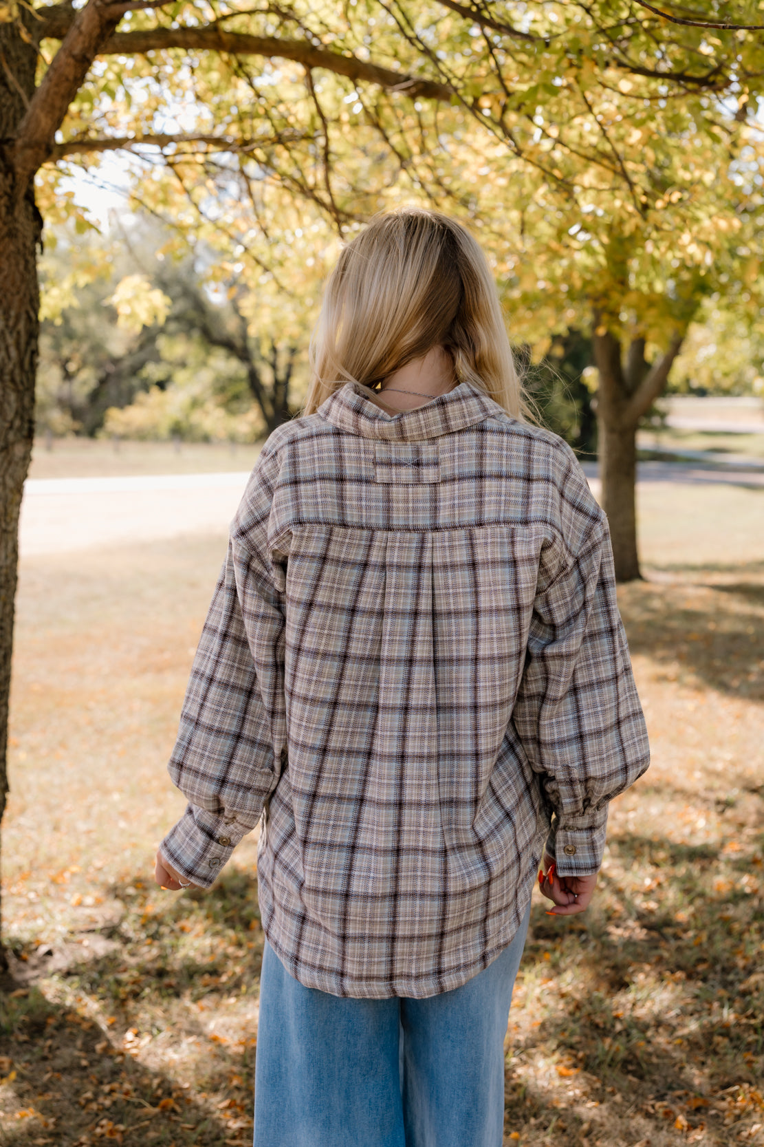 We The Free Ashley Plaid Shirt | Ivory Combo