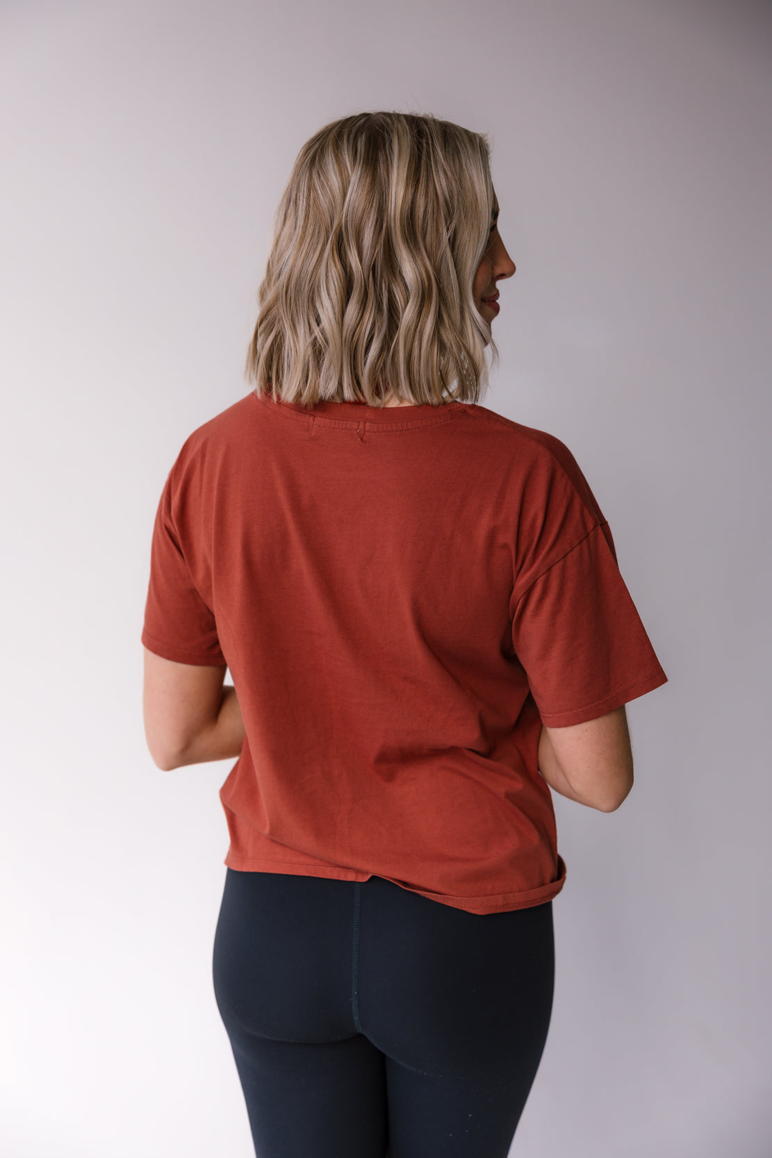 Malia Oversized Tee | Chili Oil