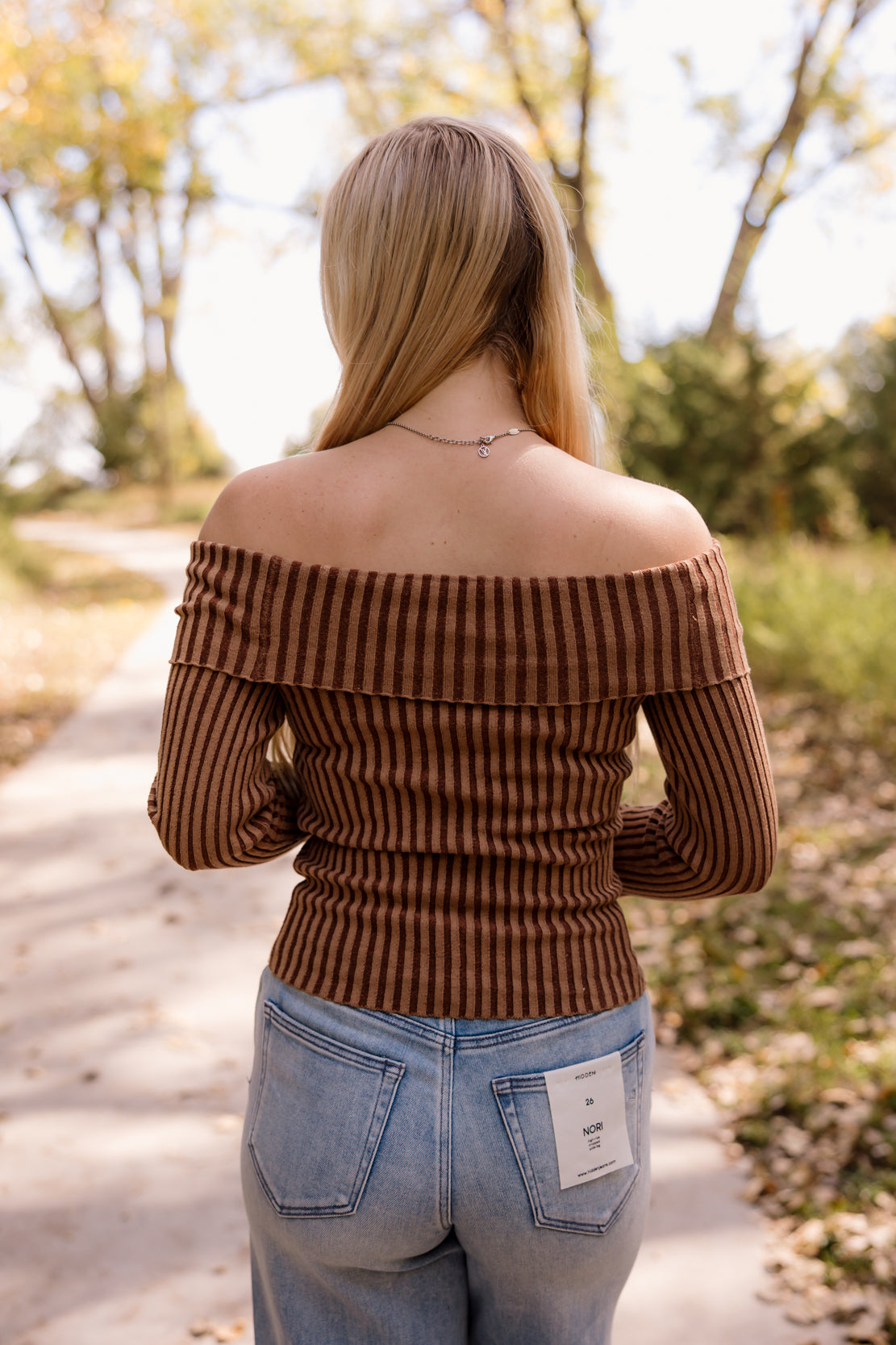 Blair Off The Shoulder Top | Chestnut