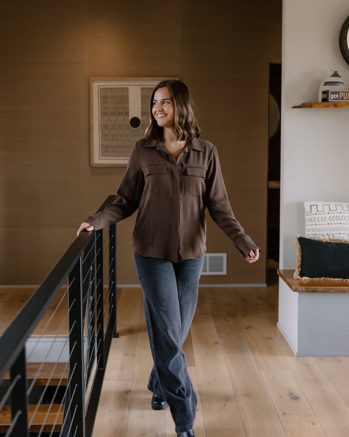 Janessa Button Down Shirt | Fudge