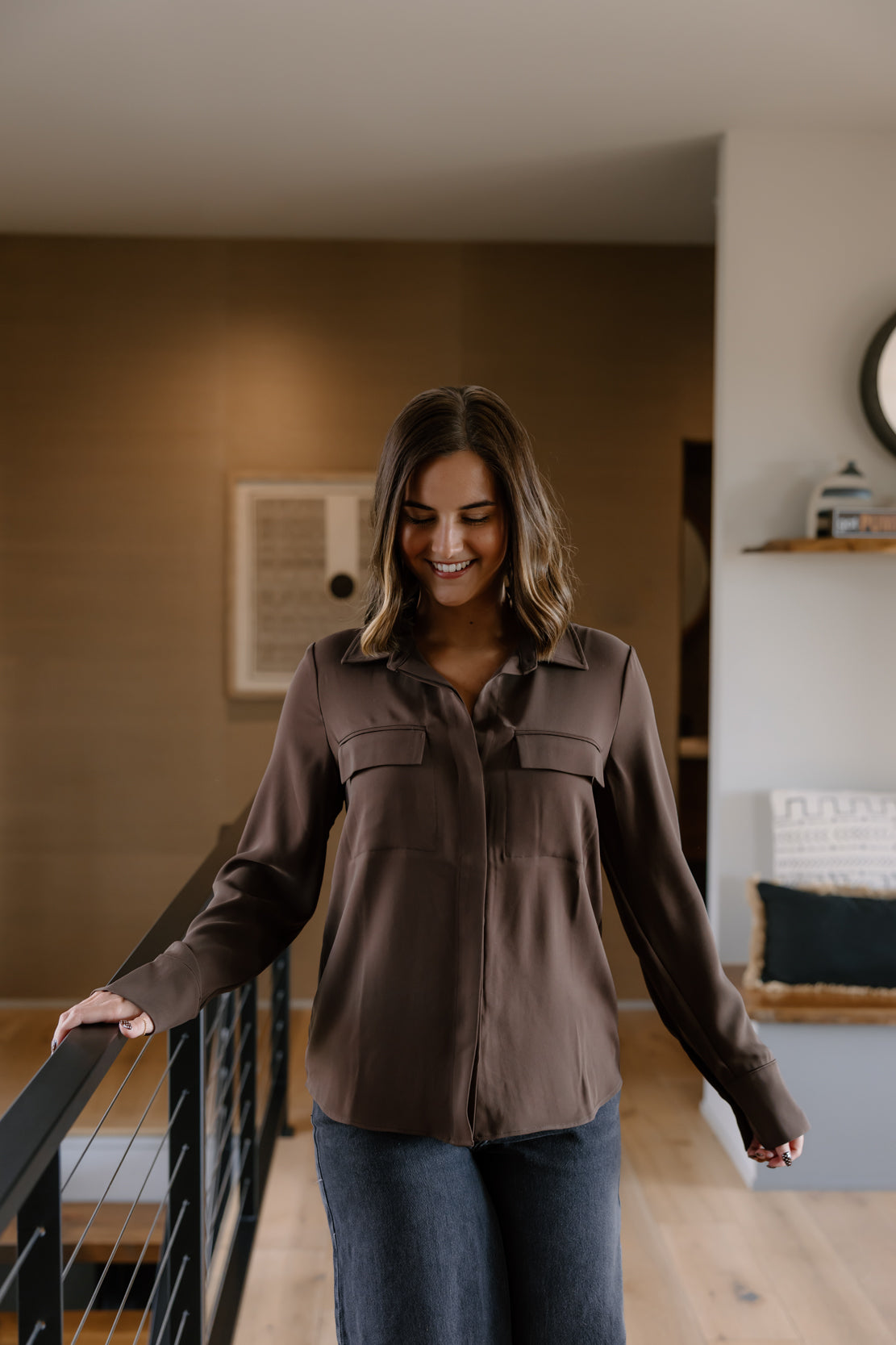 Janessa Button Down Shirt | Fudge