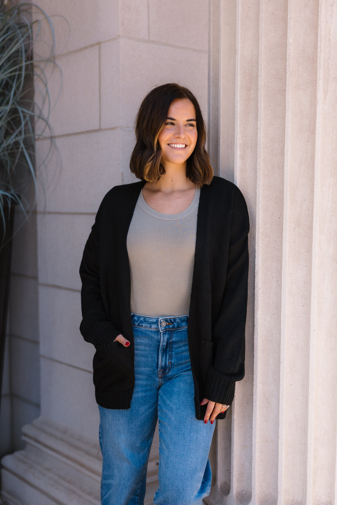 Jovie Oversized Cardigan | Black