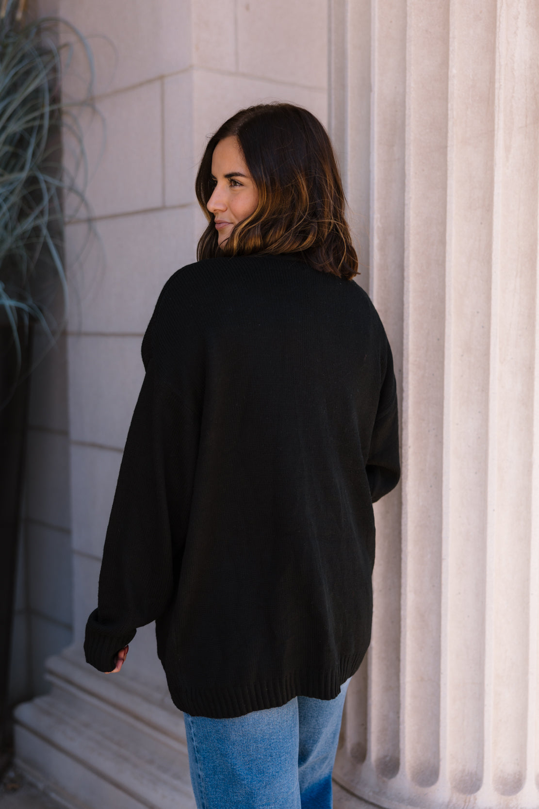 Jovie Oversized Cardigan | Black