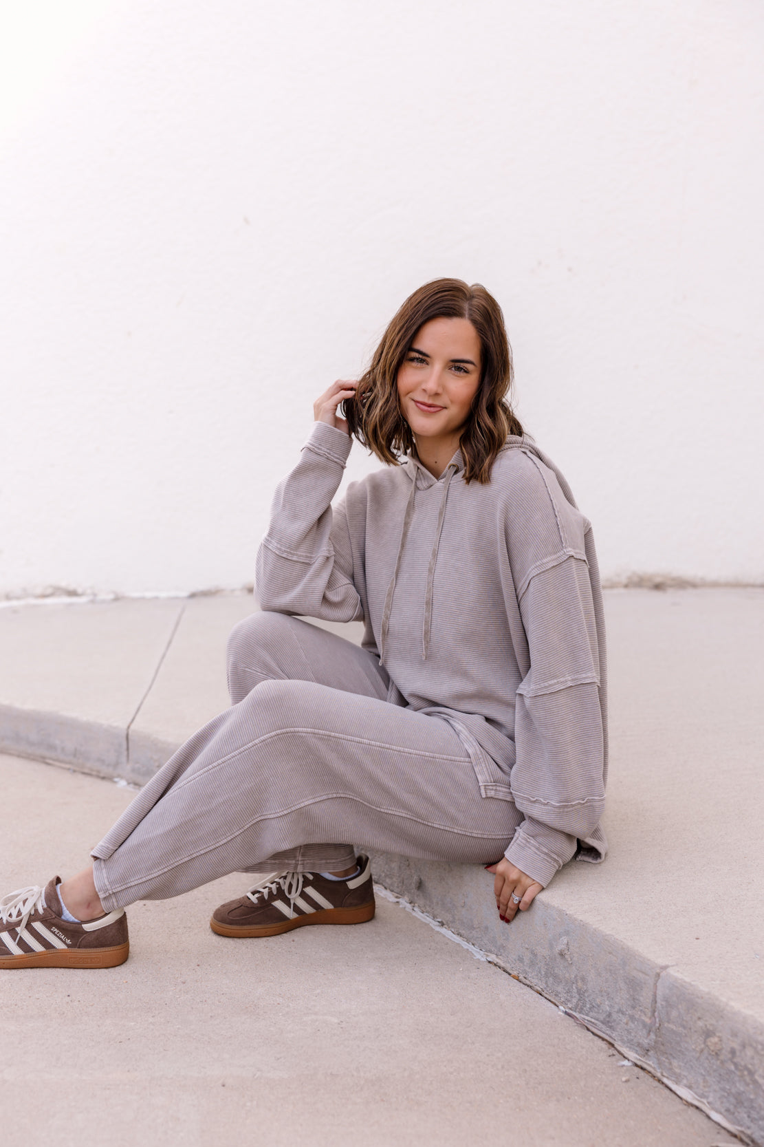 Adler Textured Sweatpant | Heather Grey