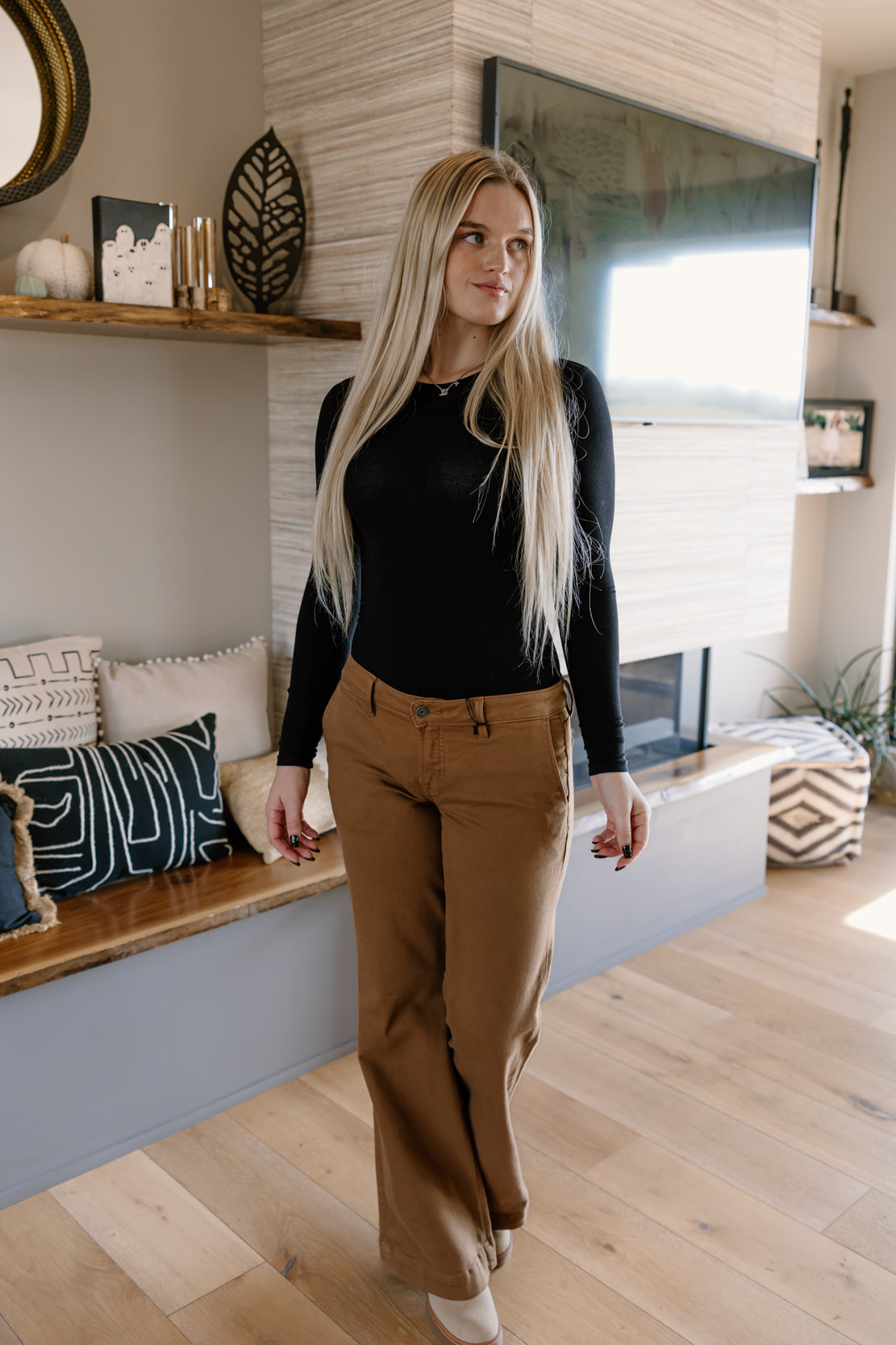 Happi Low Rise Flare Jean | Tawny