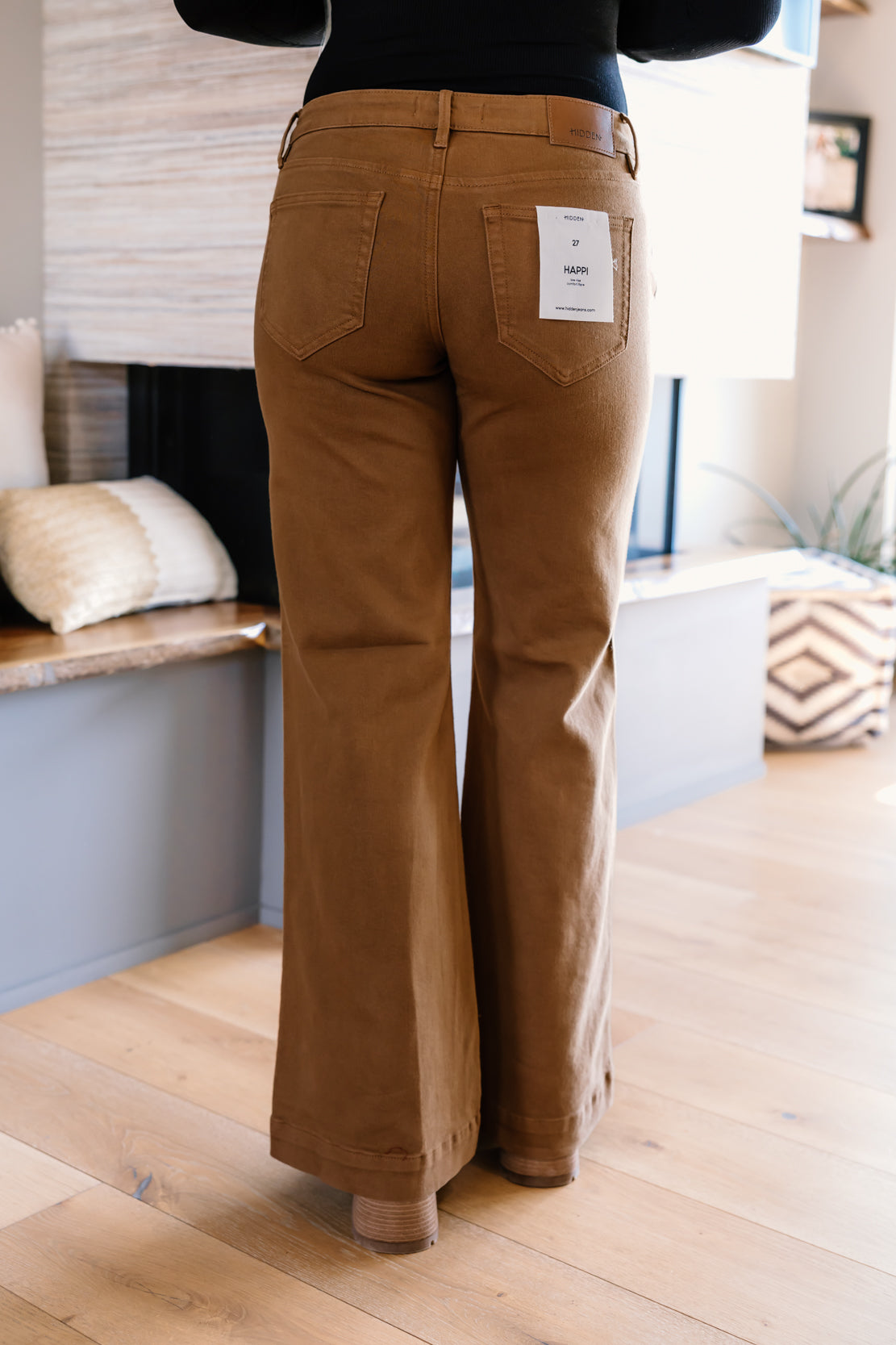 Happi Low Rise Flare Jean | Tawny