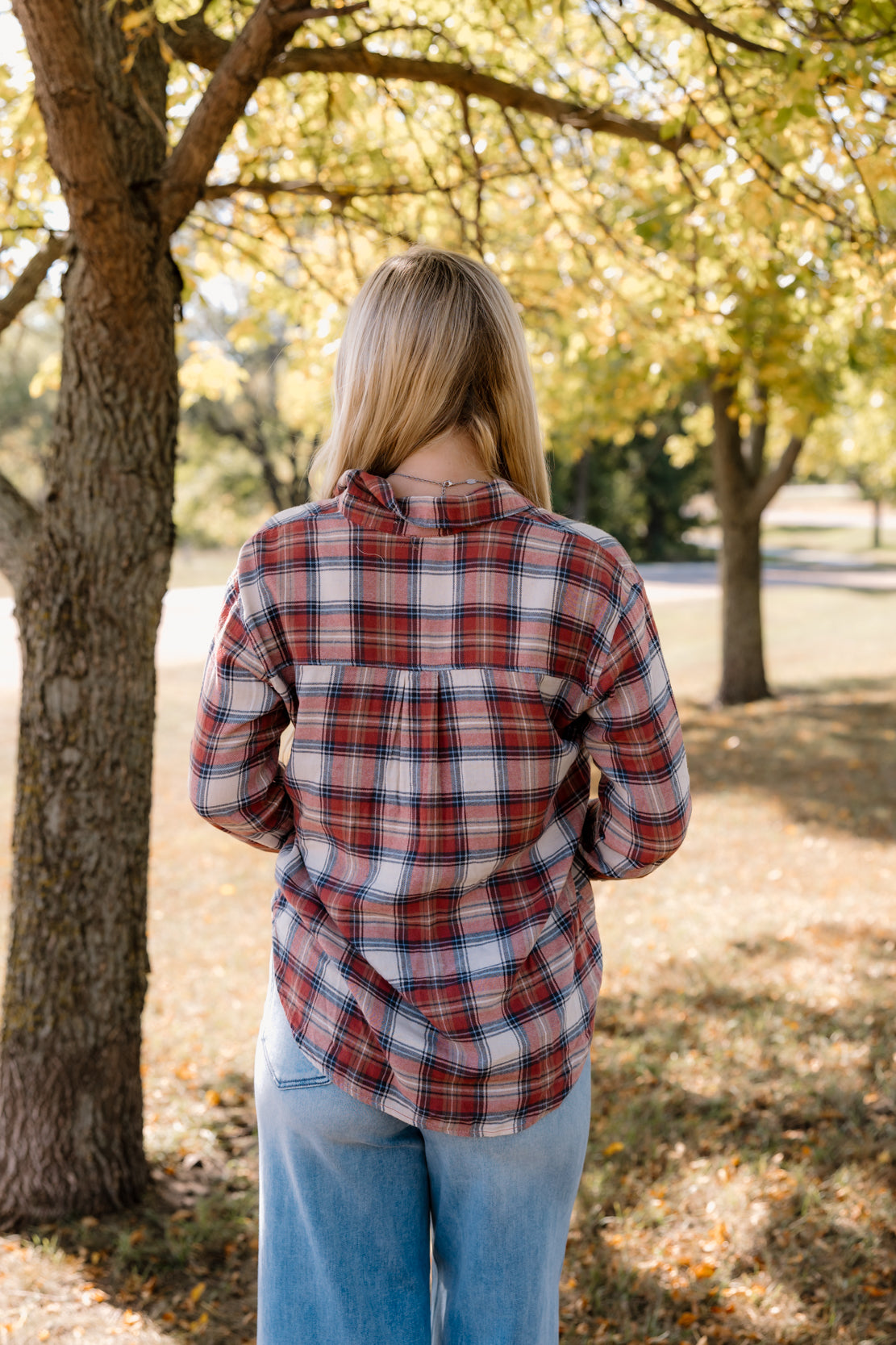 Noah Flannel Top | Rosewood