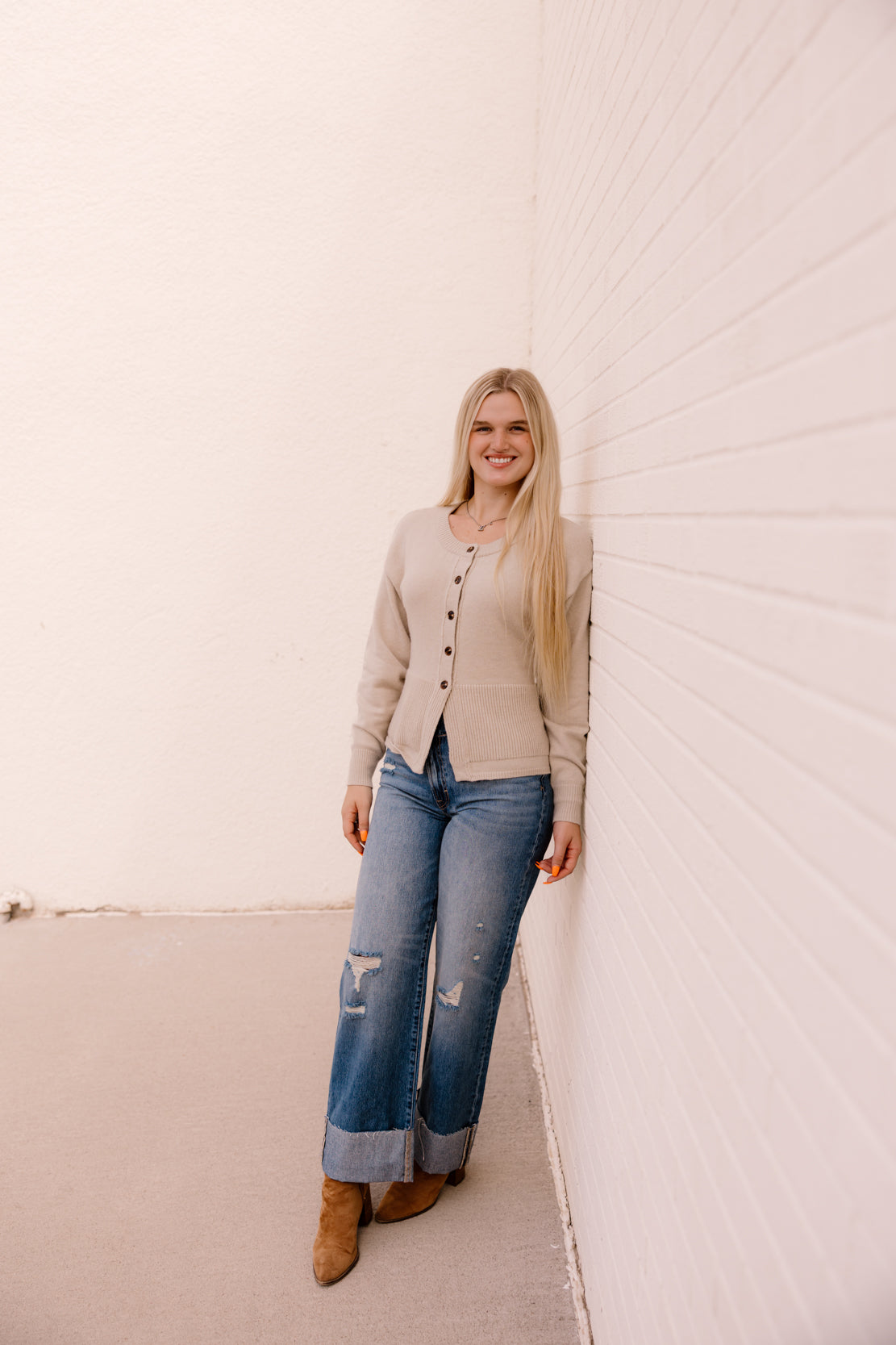 Michelle Cardigan | Bone White