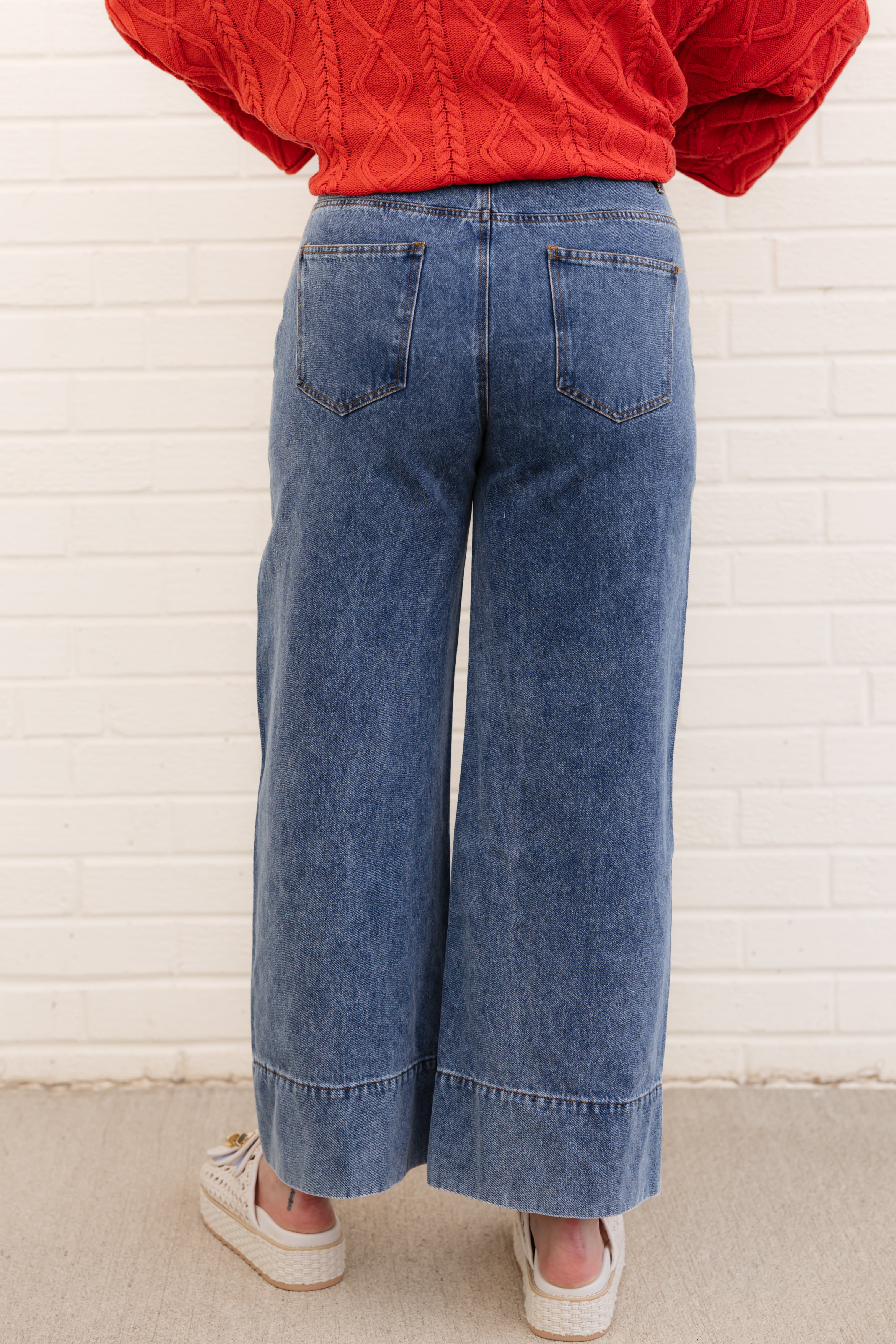 Lennox Wide Leg Pant | Denim