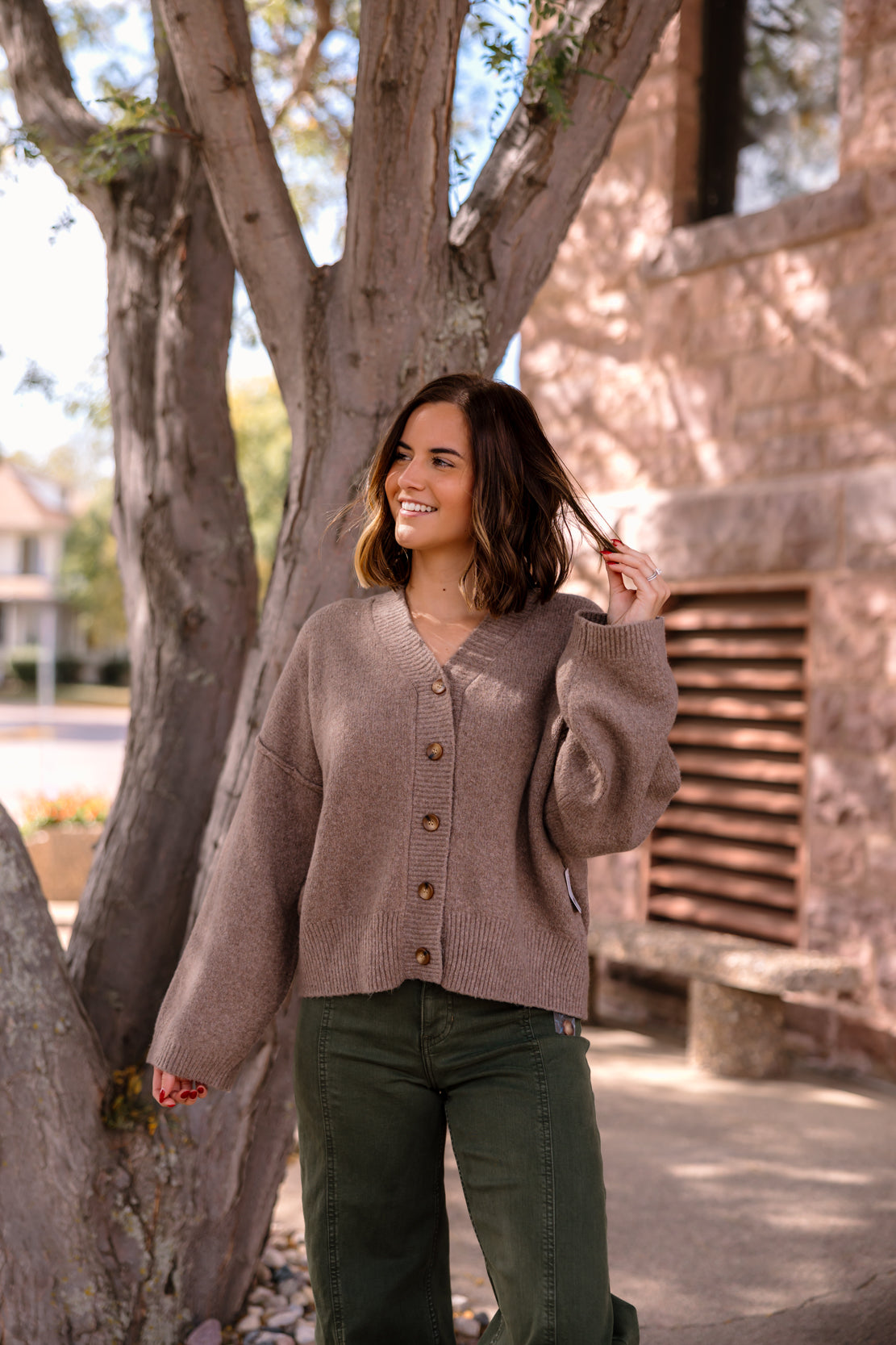Cool Of The Night Cardi | Mocha Melange
