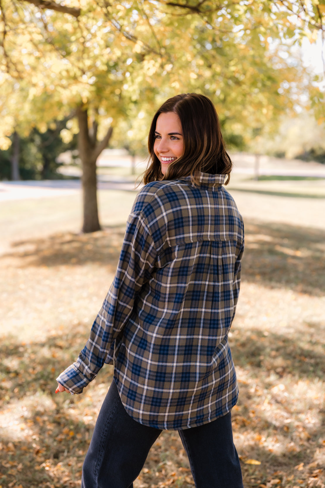 Novi Flannel Top | Olive