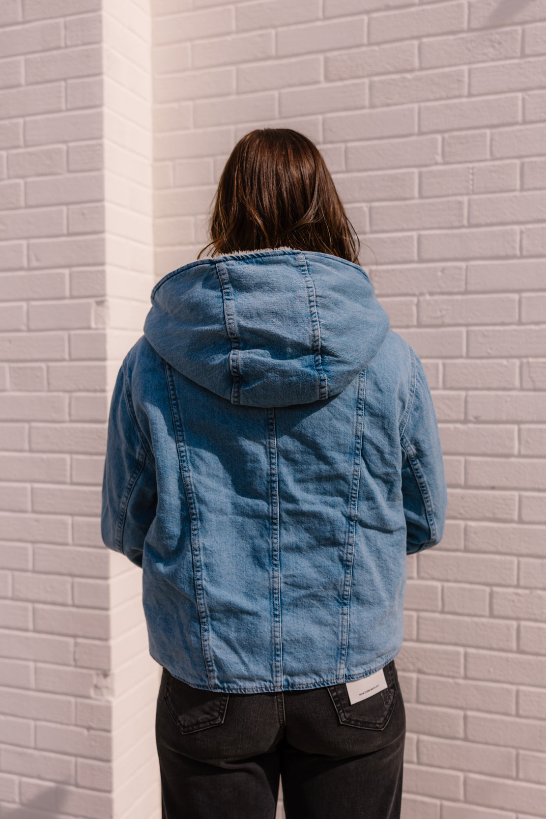 We The Free Asher Cozy Denim Jacket | Snowdrift Wash