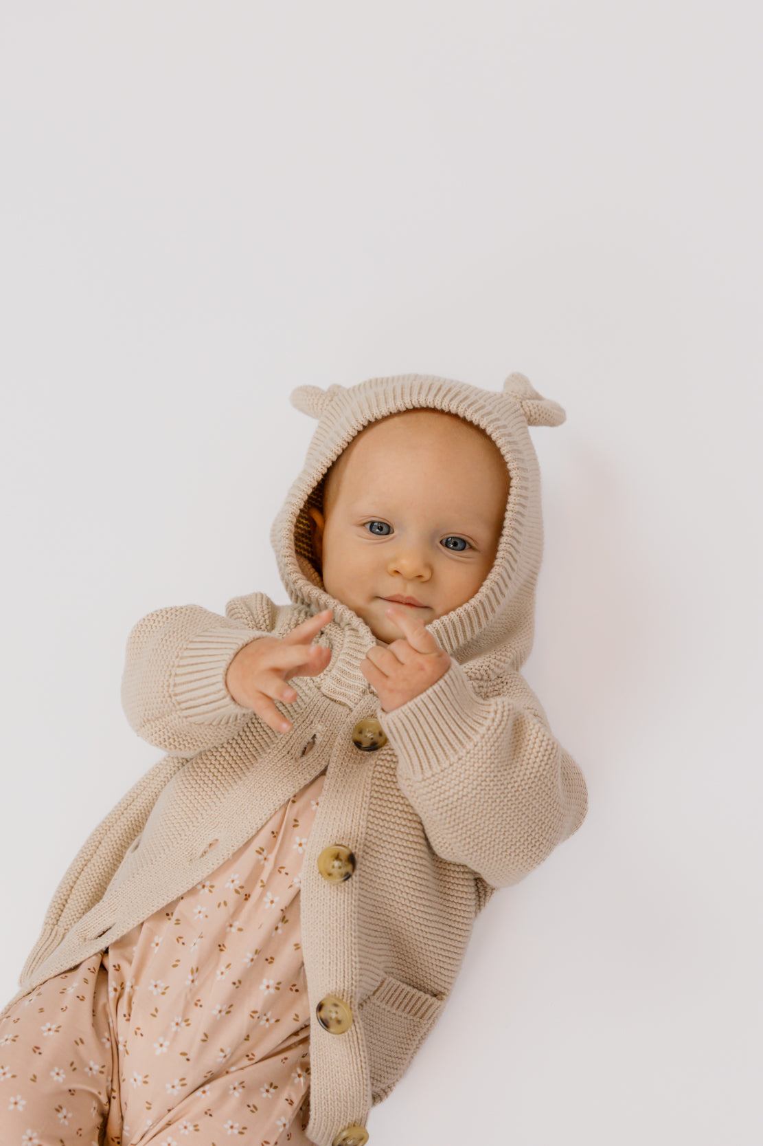Babysprouts Knit Hoodie | Sand