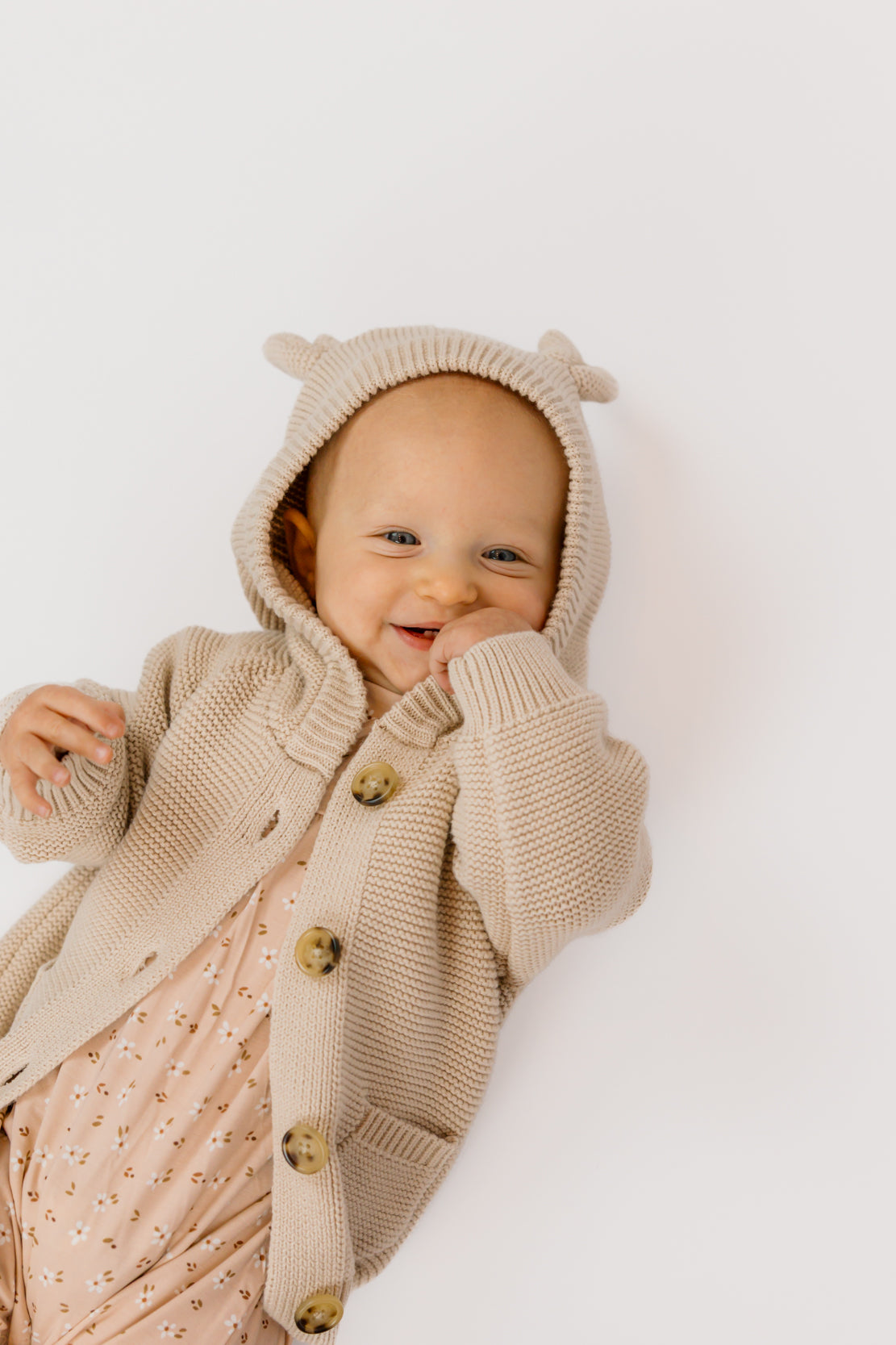 Babysprouts Knit Hoodie | Sand