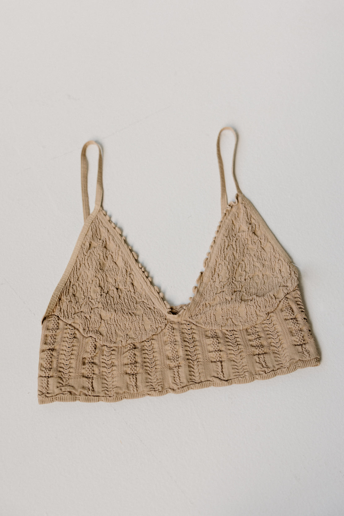 Heirloom Seamless Bralette | Mushroom
