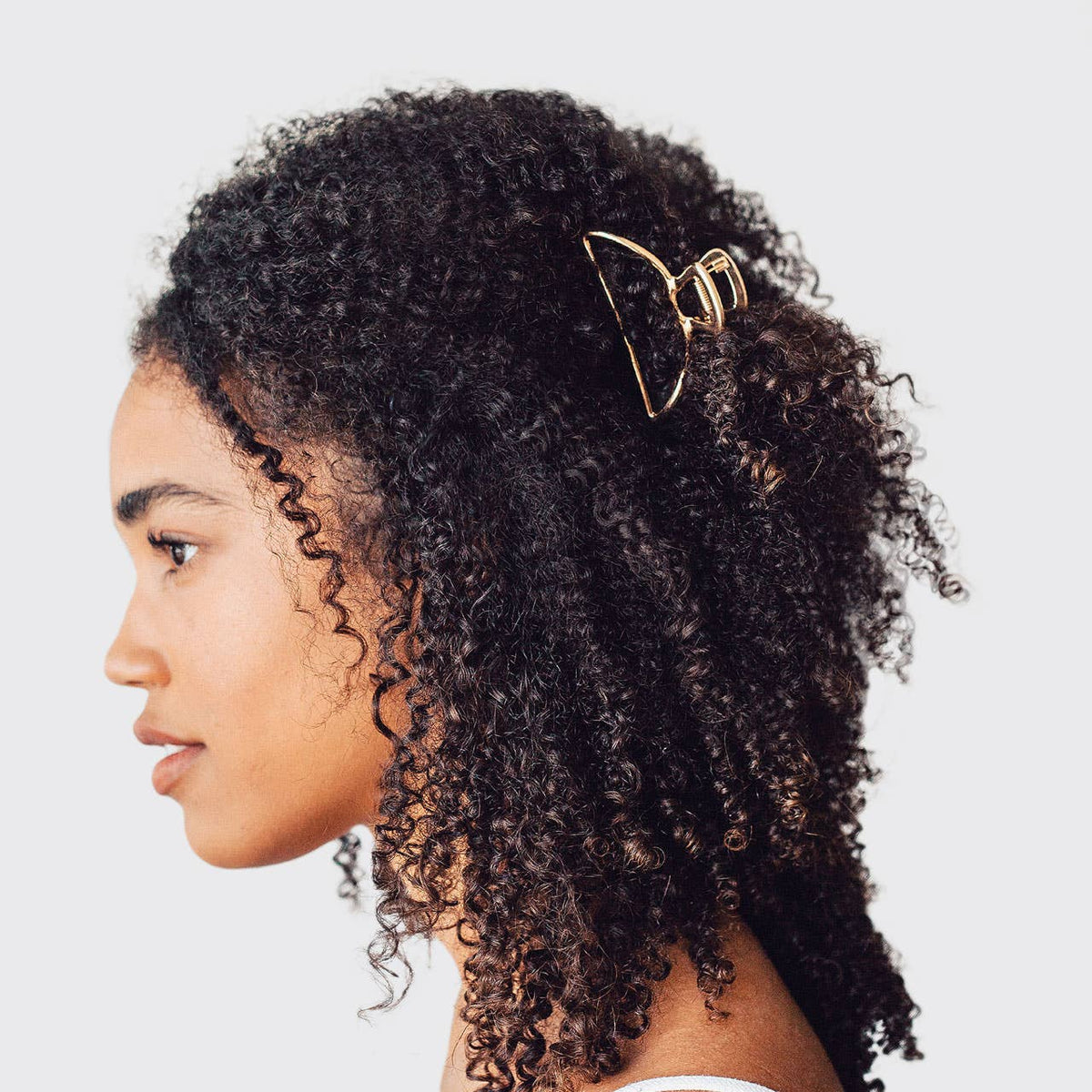 Open Shape Claw Clip | Gold