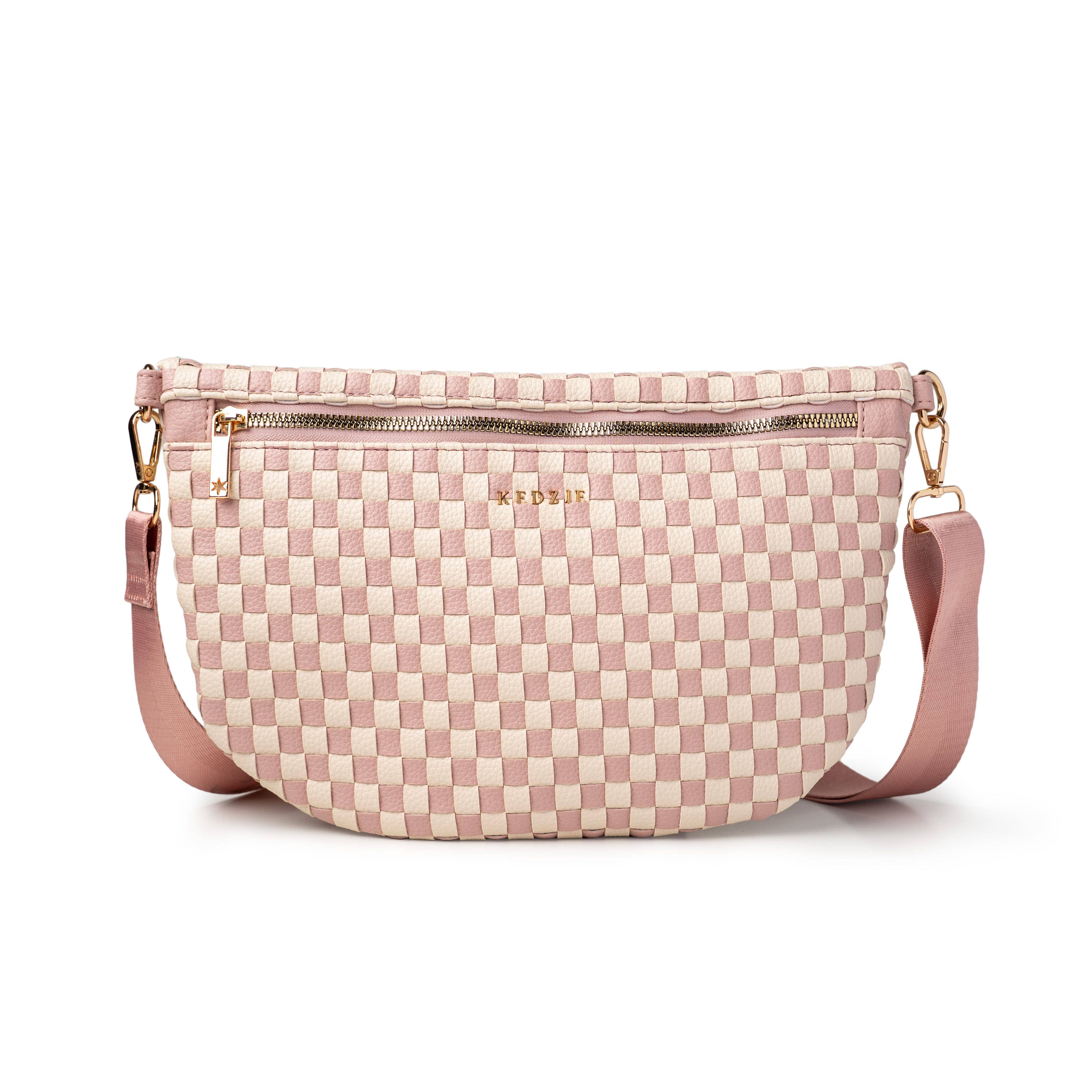 Kedzie Terrace Woven Crossbody | Pink
