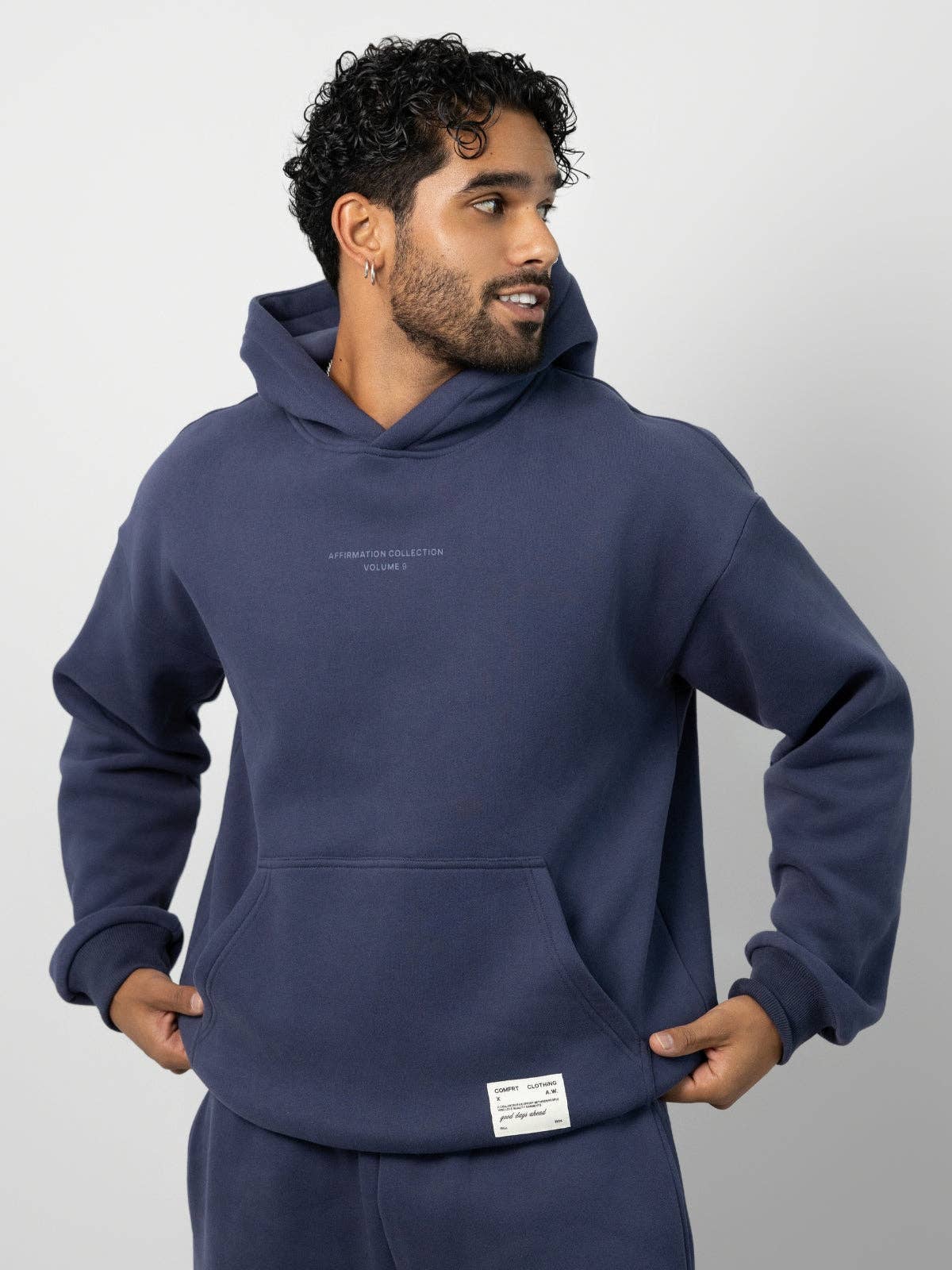Comfrt Affirmation Hoodie Mega | Midnight Blue