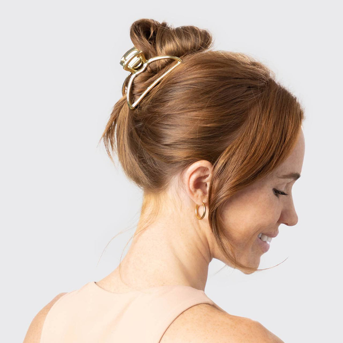 Open Shape Claw Clip | Gold