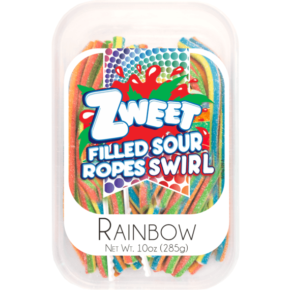 Zweet | Sour Rainbow Swirl Ropes