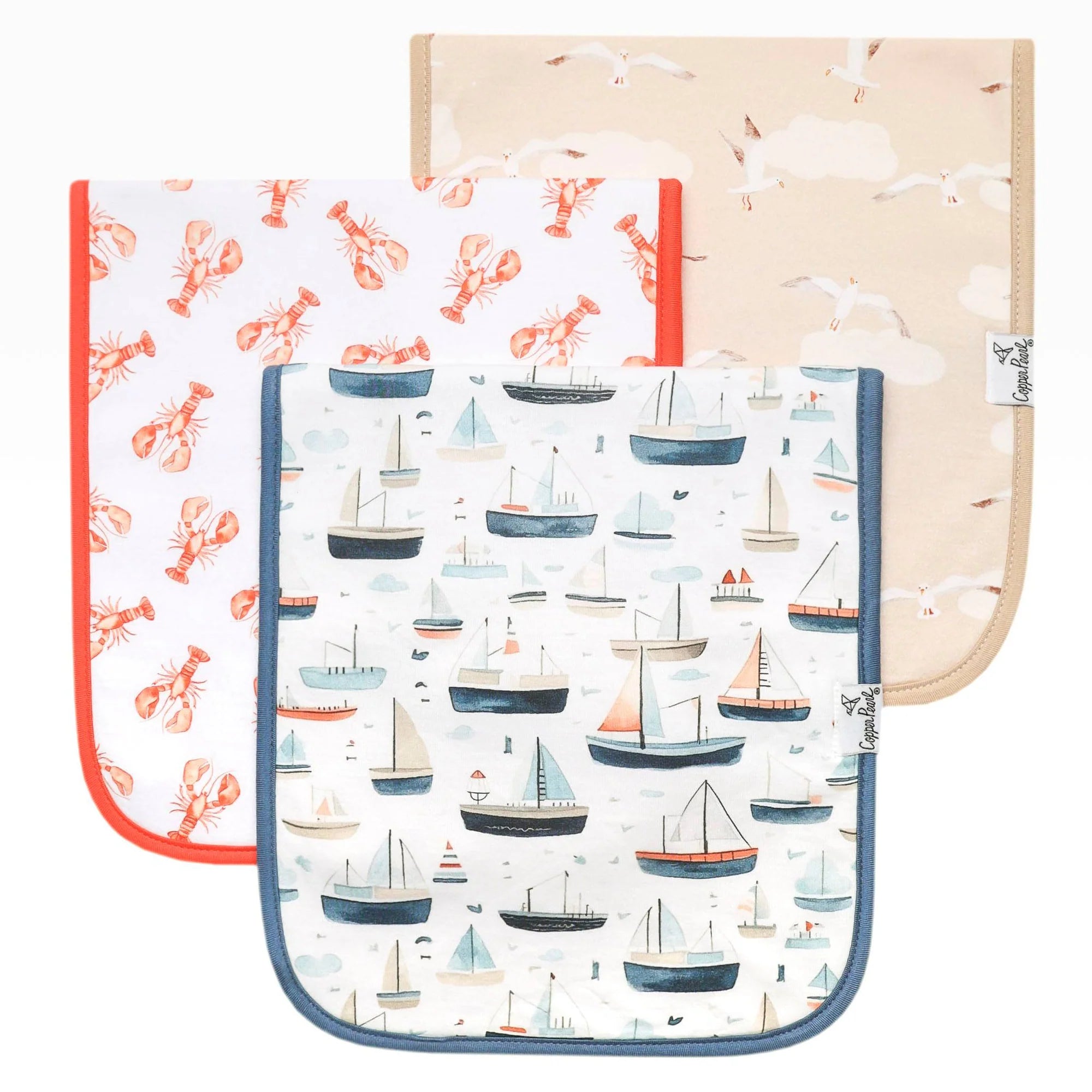Copper Pearl Burp Cloth Set | Fischer