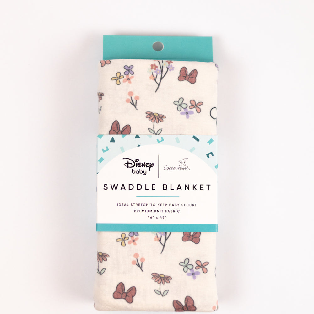 Copper Pearl Swaddle | Minnie Mouse's Bowquet